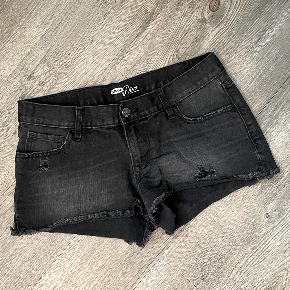 Old Navy - Black Denim Diva Shorts